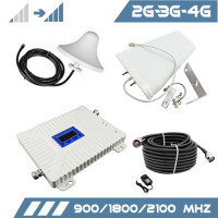 Комплект усиления сигнала "Связь + интернет" с антенной 11 Дб (900/1800/2100 МГц) Комплект усиления сигнала "Связь + интернет" с антенной 11 Дб (900/1800/2100 МГц)